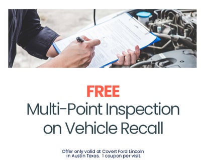 Free Multi-Point Inspection on Vehicle Recall