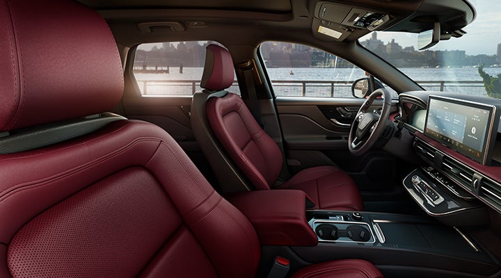 The available Perfect Position front seats in the 2024 Lincoln Corsair® SUV are shown. | Covert Lincoln Austin in Austin TX