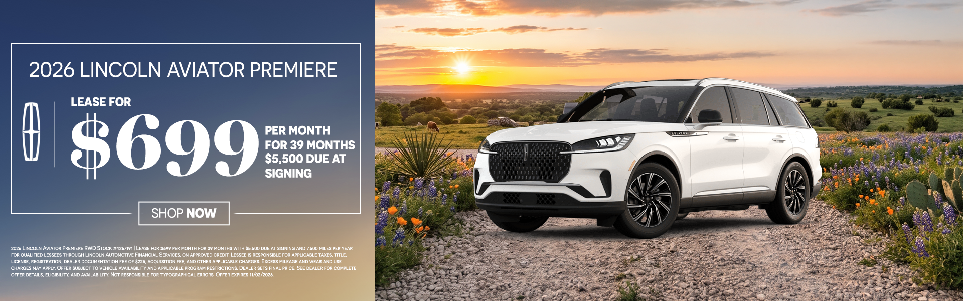 Lincoln Aviator Lease offer