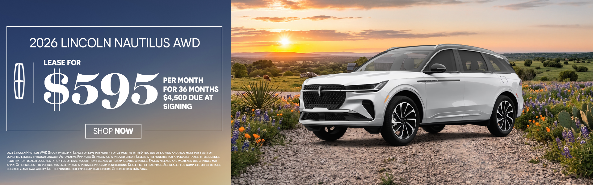 Lincoln Nautilus lease offer